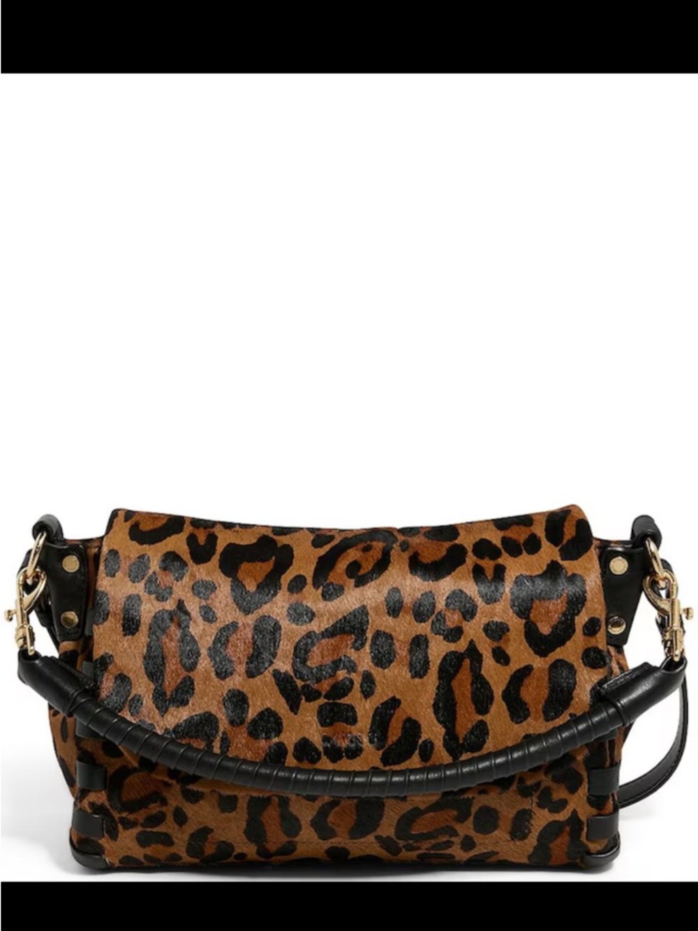 Aimee Kestenberg Mini Leopard Print Shoulder Bag in Brown and Black